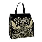 Samurai Warrior Mask Print Insulated Lunch Tote