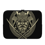 Samurai Warrior Mask Print Laptop Sleeve