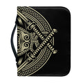 Samurai Warrior Mask Print Leather Bible Cover