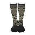Samurai Warrior Mask Print Long Socks