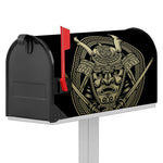 Samurai Warrior Mask Print Mailbox Cover