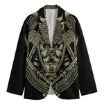 Samurai Warrior Mask Print Men's Blazer