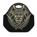 Samurai Warrior Mask Print Neoprene Lunch Bag