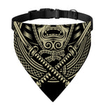 Samurai Warrior Mask Print Over The Collar Dog Bandana