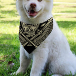 Samurai Warrior Mask Print Over The Collar Dog Bandana