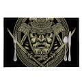 Samurai Warrior Mask Print Placemat