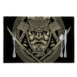 Samurai Warrior Mask Print Placemat