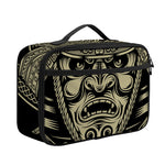 Samurai Warrior Mask Print Portable Lunch Bag