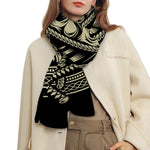 Samurai Warrior Mask Print Scarf