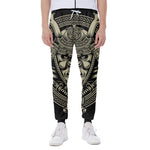 Samurai Warrior Mask Print Scuba Joggers