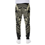 Samurai Warrior Mask Print Scuba Joggers