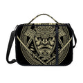 Samurai Warrior Mask Print Shoulder Strap Bible Bag