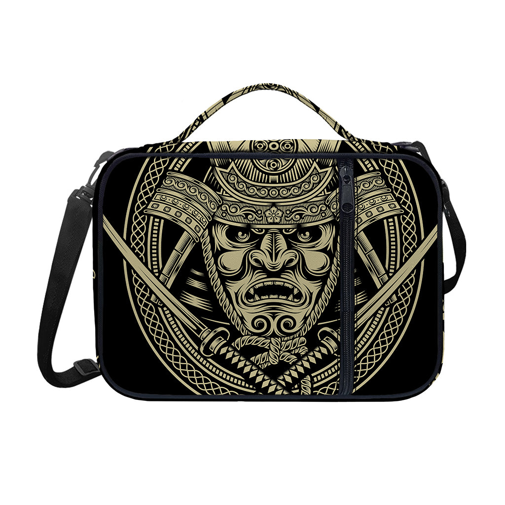 Samurai Warrior Mask Print Shoulder Strap Bible Bag