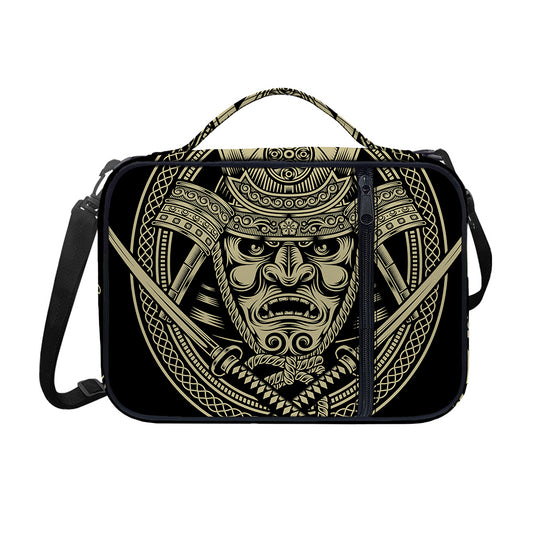 Samurai Warrior Mask Print Shoulder Strap Bible Bag