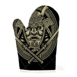 Samurai Warrior Mask Print Single Oven Mitt