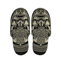 Samurai Warrior Mask Print Slippers