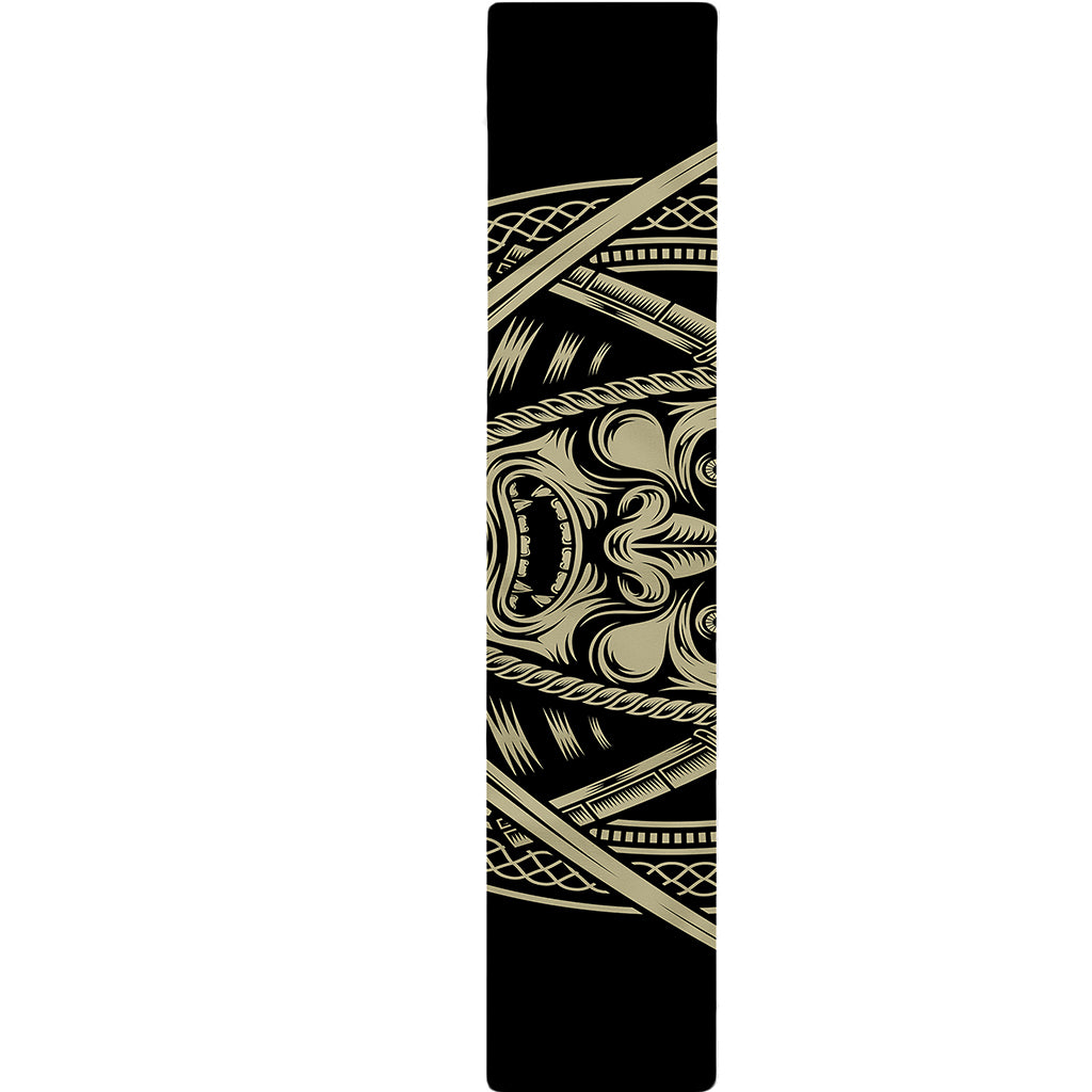 Samurai Warrior Mask Print Table Runner