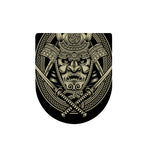 Samurai Warrior Mask Print Toilet Lid Cover