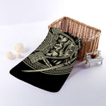 Samurai Warrior Mask Print Towel