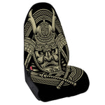 Samurai Warrior Mask Print Waterproof Car Seat Cover