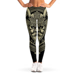 Samurai Warrior Mask Print Women's Leggings