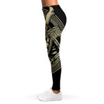 Samurai Warrior Mask Print Women's Leggings