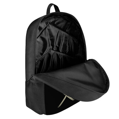 Samurai Warrior Skull Print 17 Inch Backpack