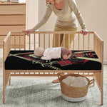 Samurai Warrior Skull Print Baby Crib Sheet