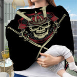 Samurai Warrior Skull Print Baby Seat Cover
