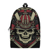 Samurai Warrior Skull Print Backpack