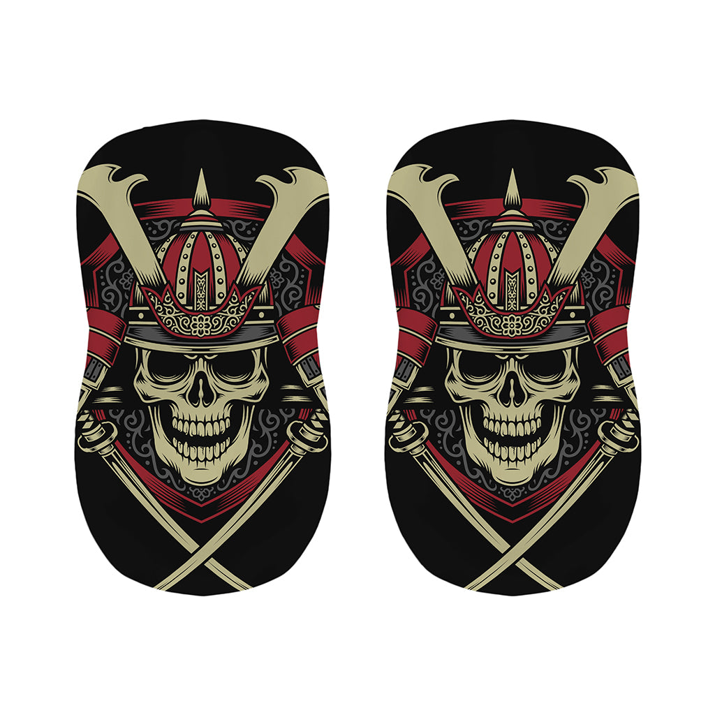 Samurai Warrior Skull Print Bar Stool Covers