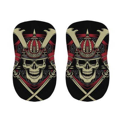 Samurai Warrior Skull Print Bar Stool Covers