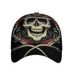 Samurai Warrior Skull Print Baseball Cap
