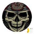 Samurai Warrior Skull Print Basketball