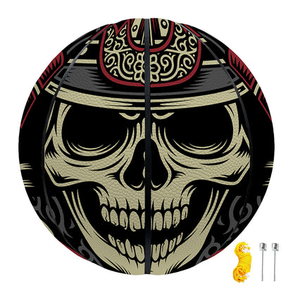 Samurai Warrior Skull Print Basketball