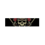 Samurai Warrior Skull Print Bed Runner