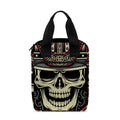 Samurai Warrior Skull Print Bible Tote Bag