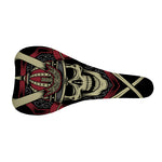 Samurai Warrior Skull Print Bicycle Seat Cover
