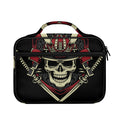 Samurai Warrior Skull Print Briefcase Bible Bag