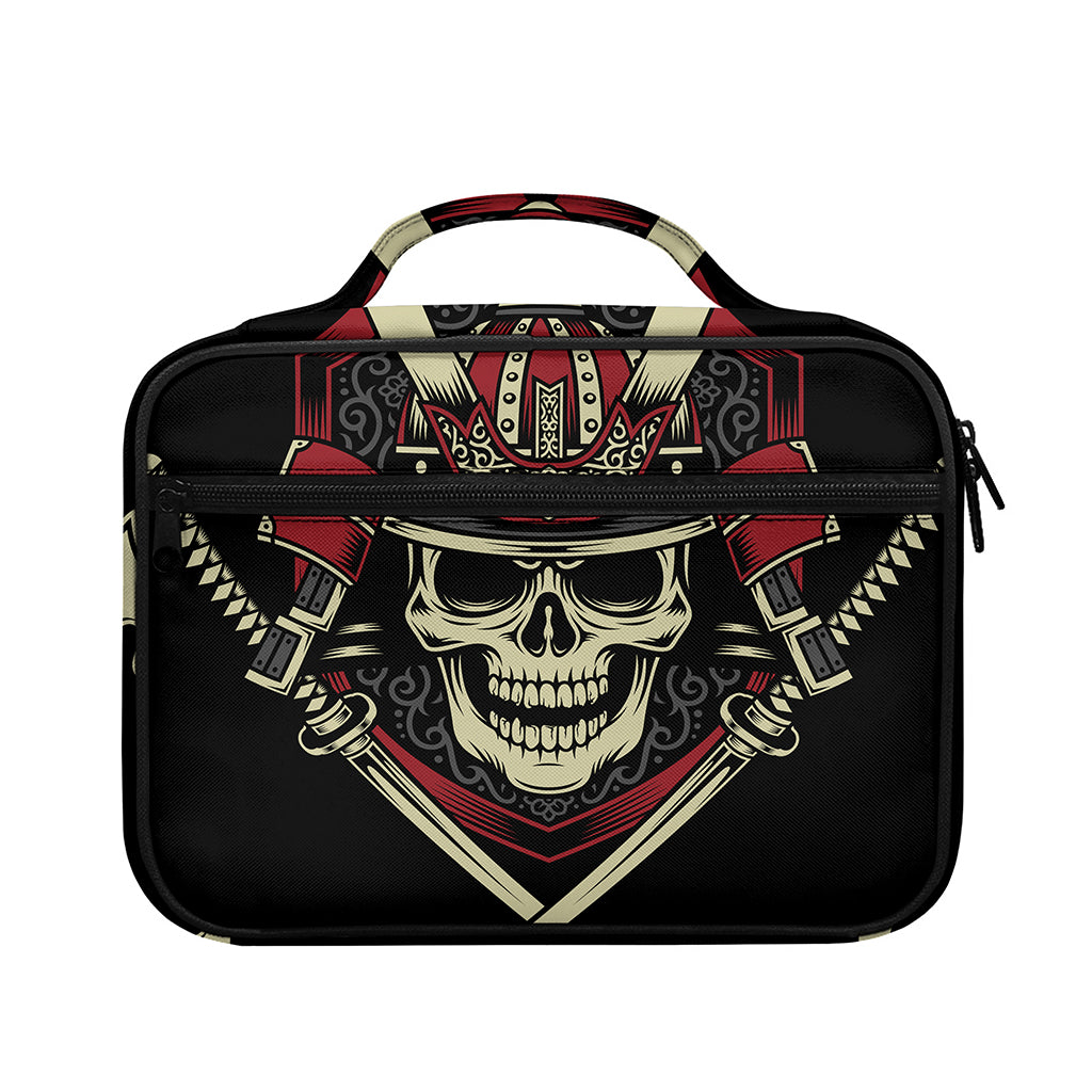 Samurai Warrior Skull Print Briefcase Bible Bag