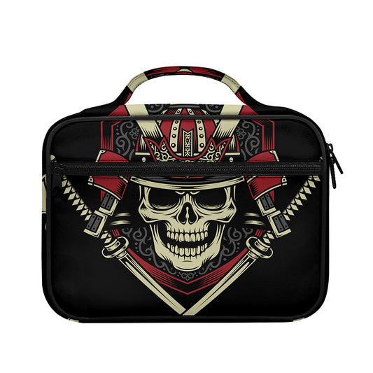 Samurai Warrior Skull Print Briefcase Bible Bag