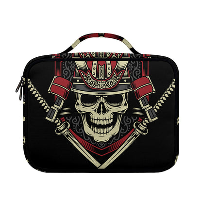 Samurai Warrior Skull Print Briefcase Bible Bag