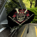 Samurai Warrior Skull Print Car Side Mirror Covers
