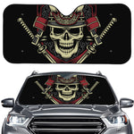 Samurai Warrior Skull Print Car Windshield Sun Shade