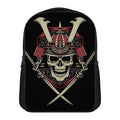 Samurai Warrior Skull Print Casual Backpack