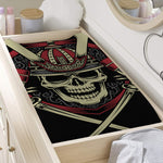 Samurai Warrior Skull Print Changing Pad Cover