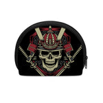 Samurai Warrior Skull Print Coin Purse