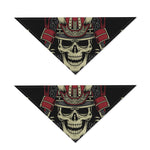 Samurai Warrior Skull Print Dog Bandana