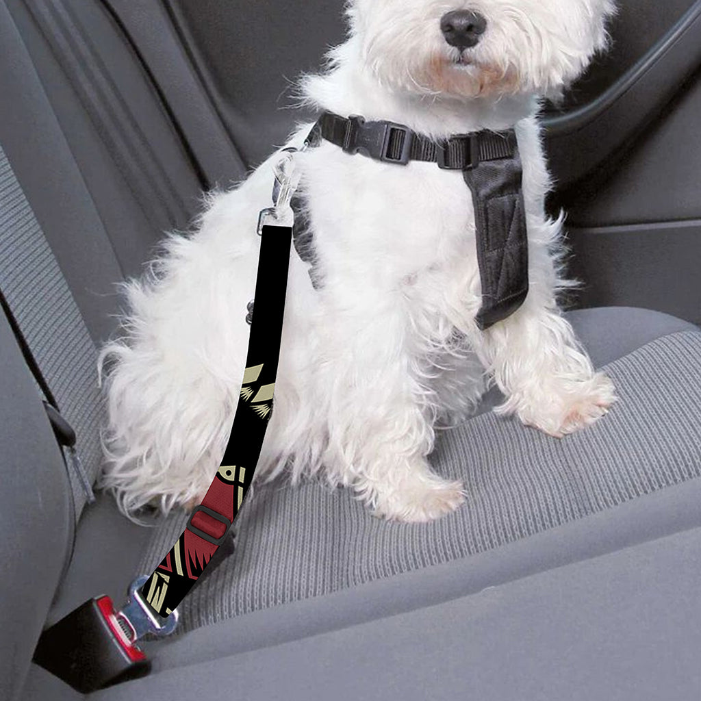 Samurai Warrior Skull Print Dog Seat Belt