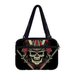 Samurai Warrior Skull Print Double Strap Bible Bag